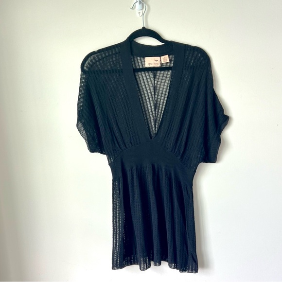 ANTHROPOLOGIE SPARROW Plunging Knit Tunic/Cover Up—SZ. Medium - Picture 9 of 10